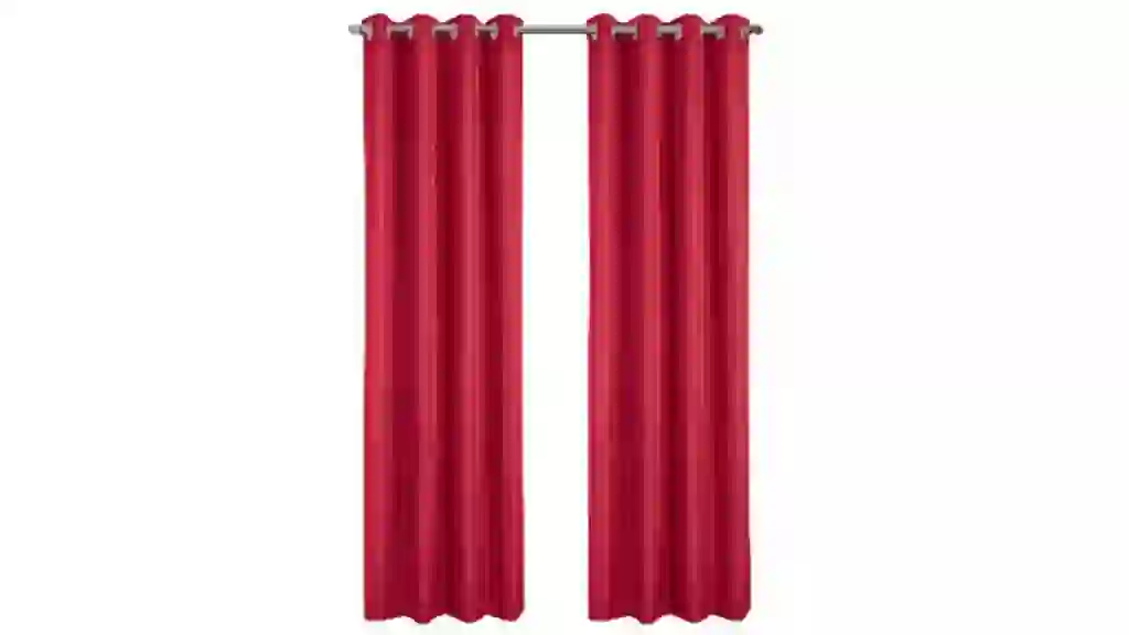 RT Designer Collection Gibson Luxurious Decorative Grommet Curtain Panel 54" x 90" Red