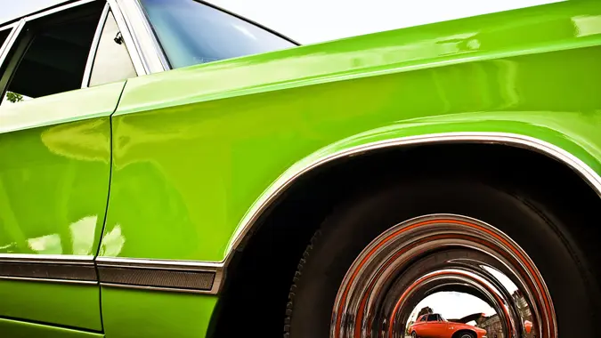 Green and Orange stock photo
