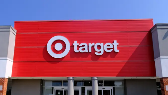 Outside a Target Store in maryland