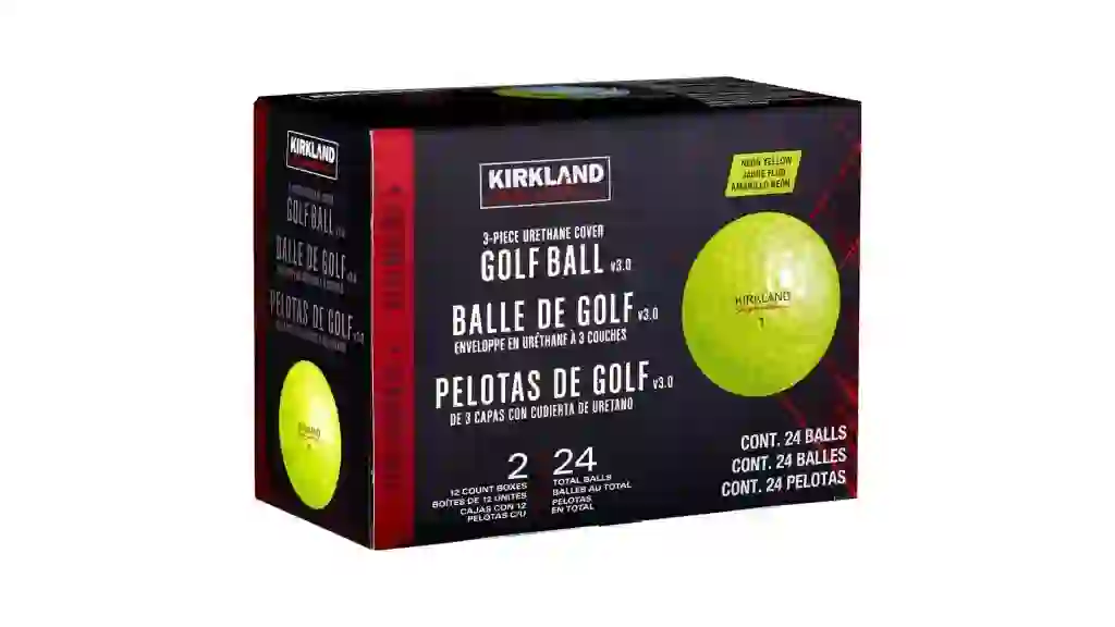 Kirkland Signature V3.0 Yellow Golf Ball, 2-dozen