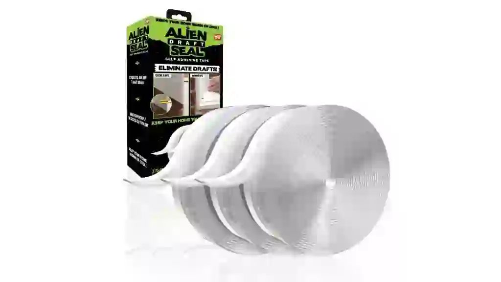 Alien Seal Transparent Weather Stripping Insulation Tape for Drafts - 3 Pack