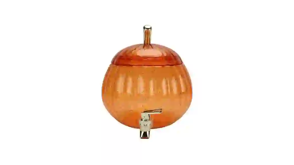 Way to Celebrate 1.5 Gallon Acrylic Pumpkin Shape Beverage Dispenser, Orange
