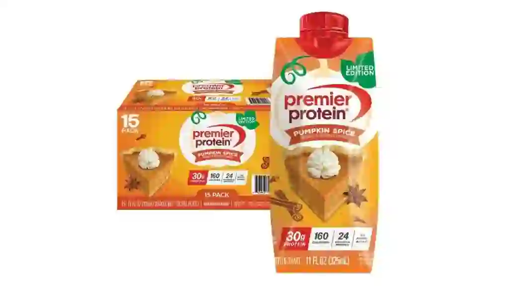 Premier Protein 30g High Protein Shake, Pumpkin Spice 11 fl. oz., 15 pk.