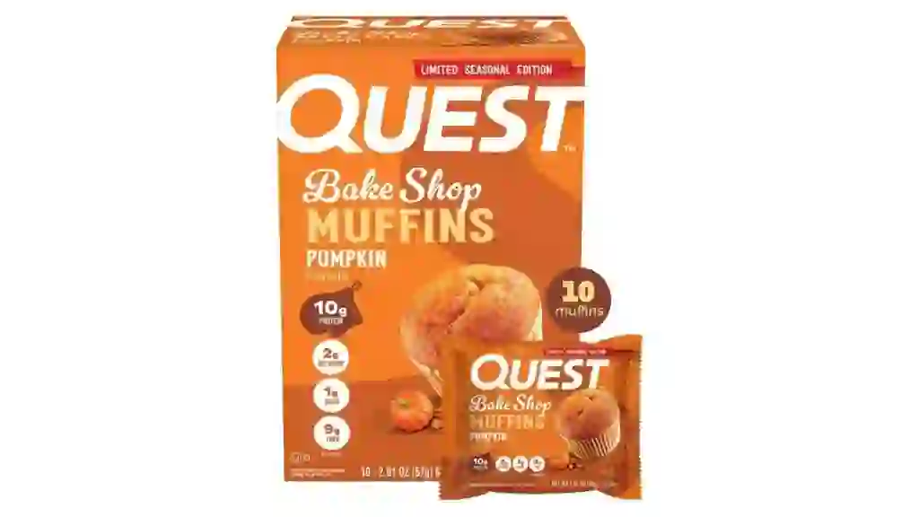 Quest Bake Shop 10g Protein Muffins, Pumpkin, 2.01 oz., 10 pk.