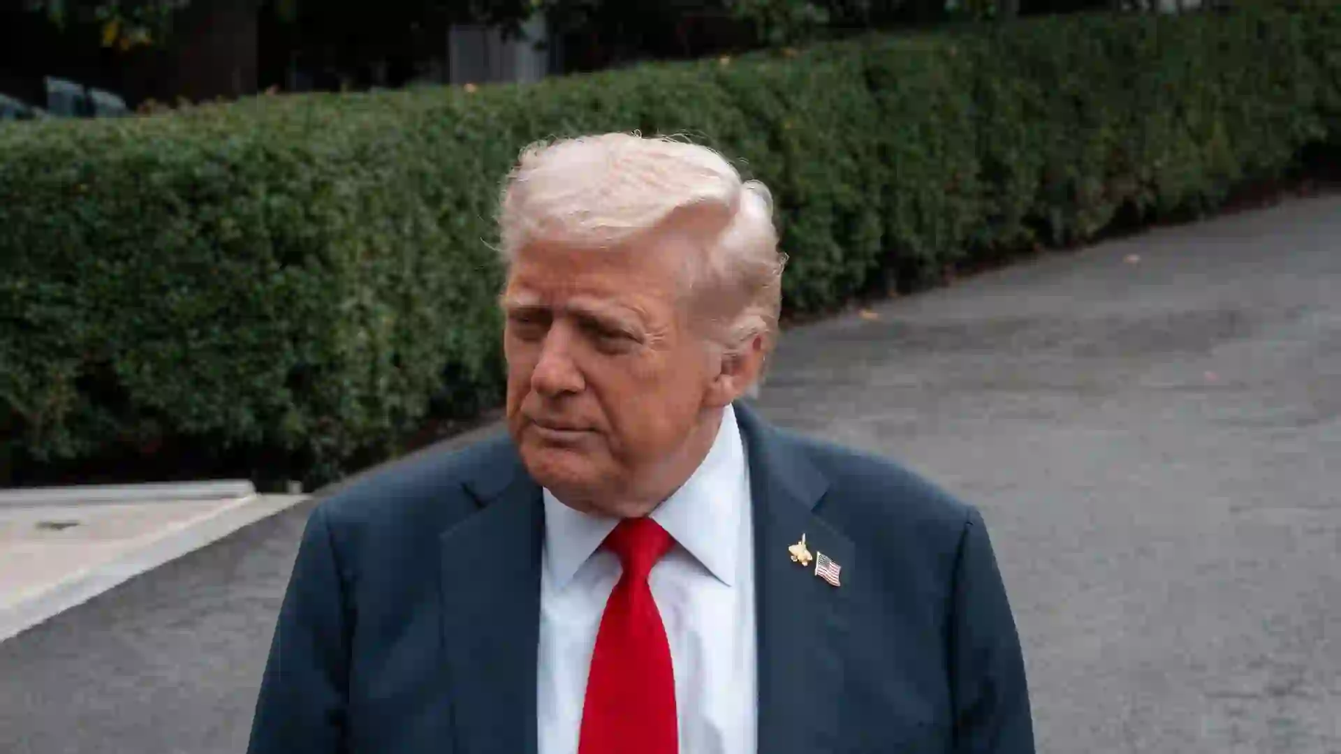 President Donald Trump departs the White House for a quick trip to Quantico, VA, where he addresses military leaders on September 30, 2025 .