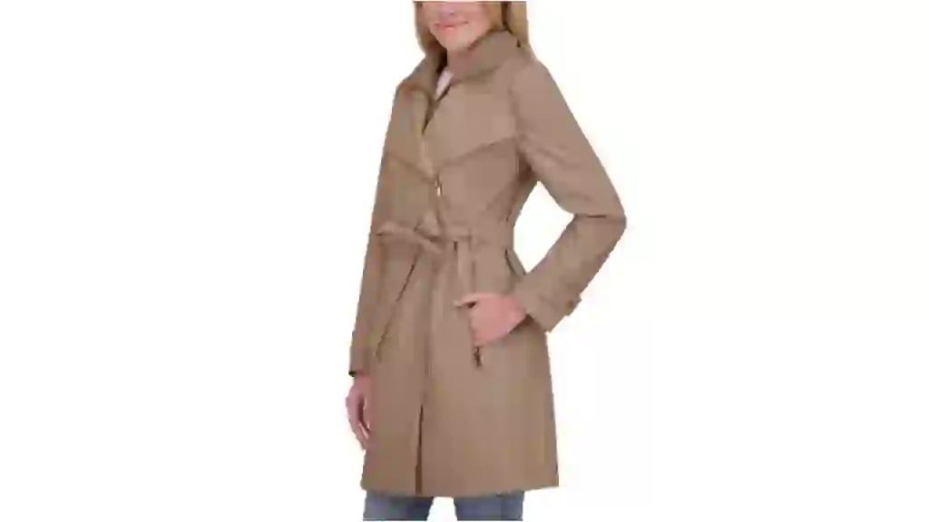 Halston Women's Belted Trench Coat Costco