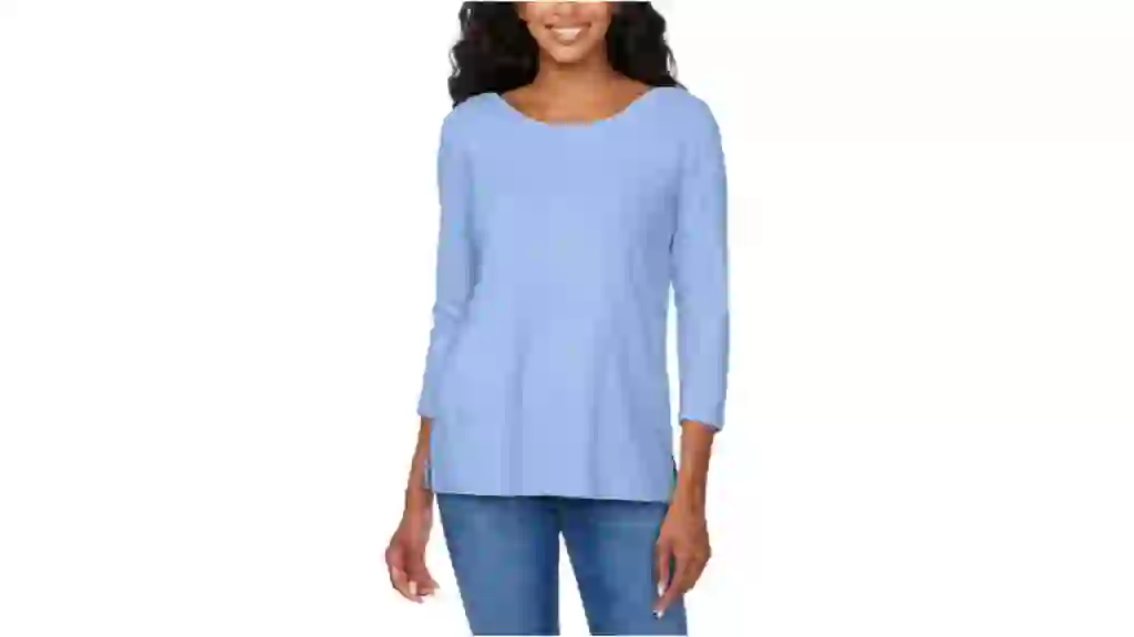 Kirkland Signature Women's 3/4 Sleeve Slub Tee 2-pack Costco