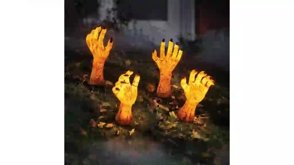 zombie hand stake lights