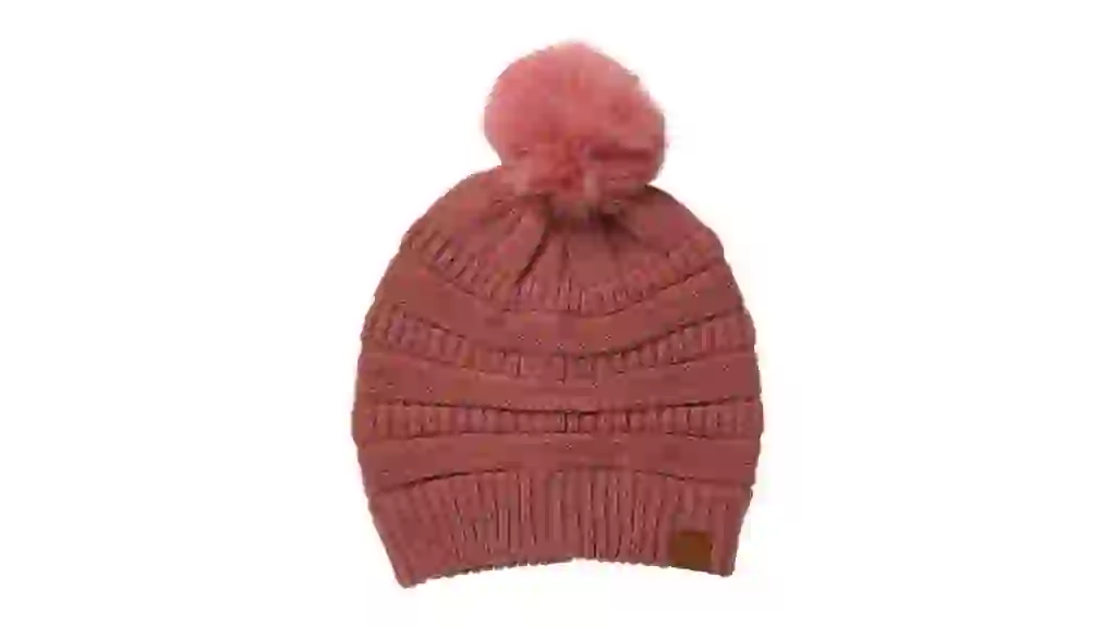 Pom Sweater Knit Beanie