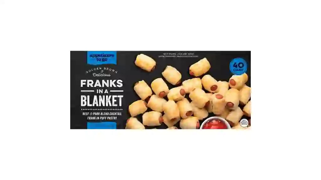 Appetizers To Go Franks in a Blanket, Frozen, 40 ct.