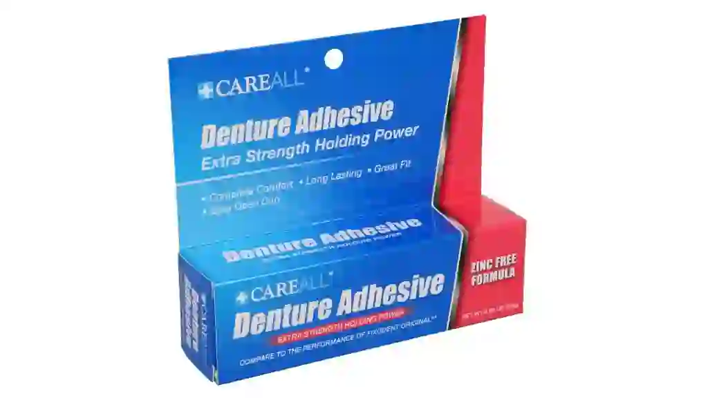 CareALL Extra Strength Holding Power Denture Adhesive, 0.85-oz.