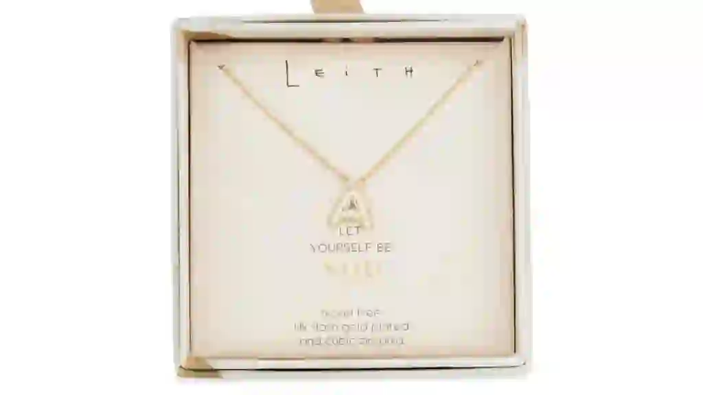 Cubic Zirconia Initial Pendant Necklace