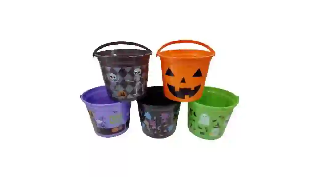 Printed Halloween Pail, 9.45 in.