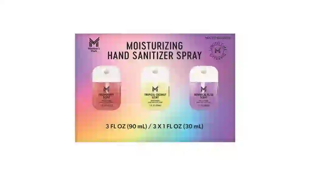 Member's Mark Hand Sanitizer Spray, 1 fl. oz.., 3 pk.