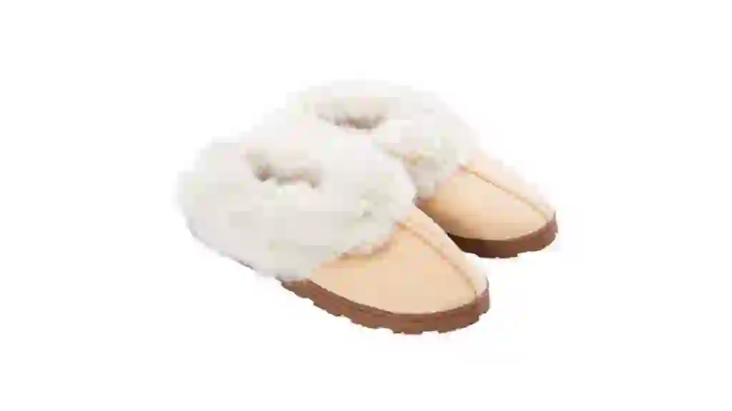 Women's Fluffy Suede Scuff Slippers