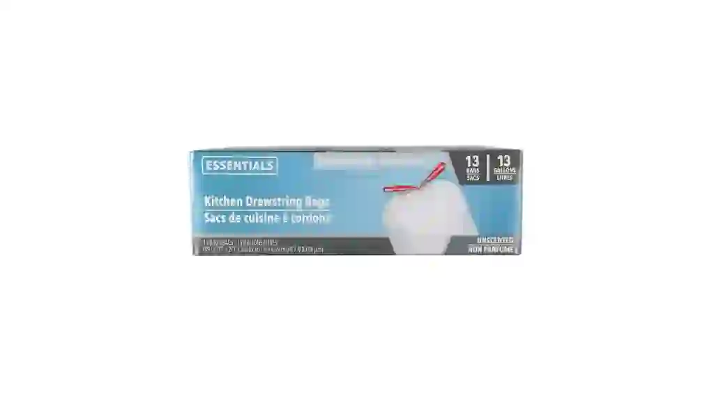 Kitchen Drawstring Garbage Bags, 13 gal., 13 ct.