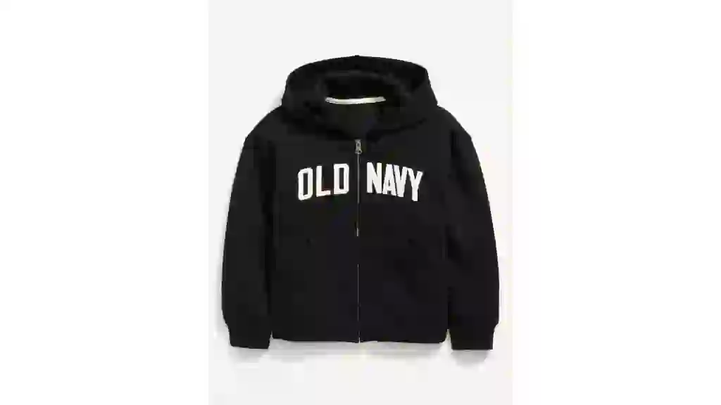 Logo-Graphic Zip Hoodie for Girls