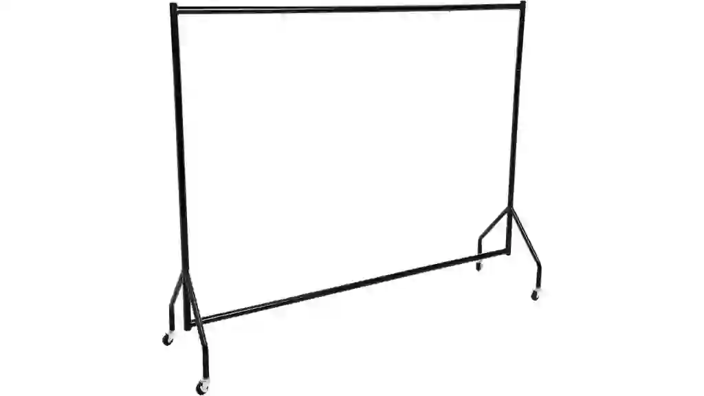 Amazon Basics Heavy Duty Rolling Garment Rack, Hanging Clothes Organizer Rail for Display and Storage, 1.82 x 1.52 m, Black