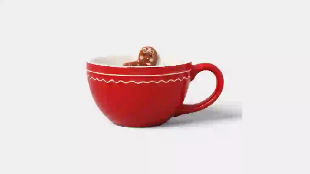 Wondershop Christmas Stoneware Gingerbread Peek-a-Boo Mug Target