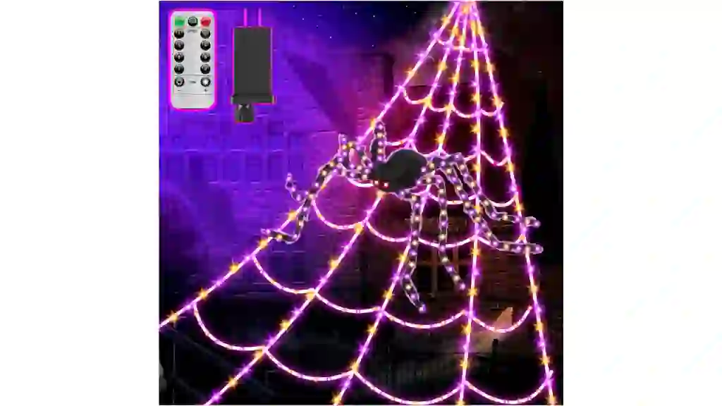 spider and web lights