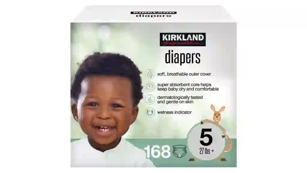 Kirkland Signature Diapers, Size 5, 168 ct