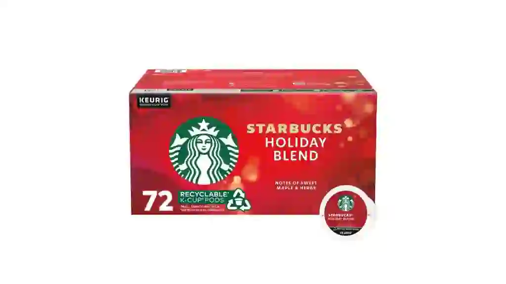 Starbucks Coffee Holiday Blend K-Cup Pod, 72-count