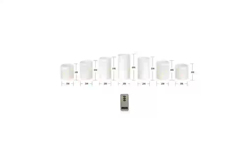 Member's Mark Flameless LED Wax Candles, 7 pc.