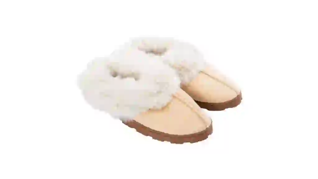 Women's Fluffy Suede Scuff Slippers