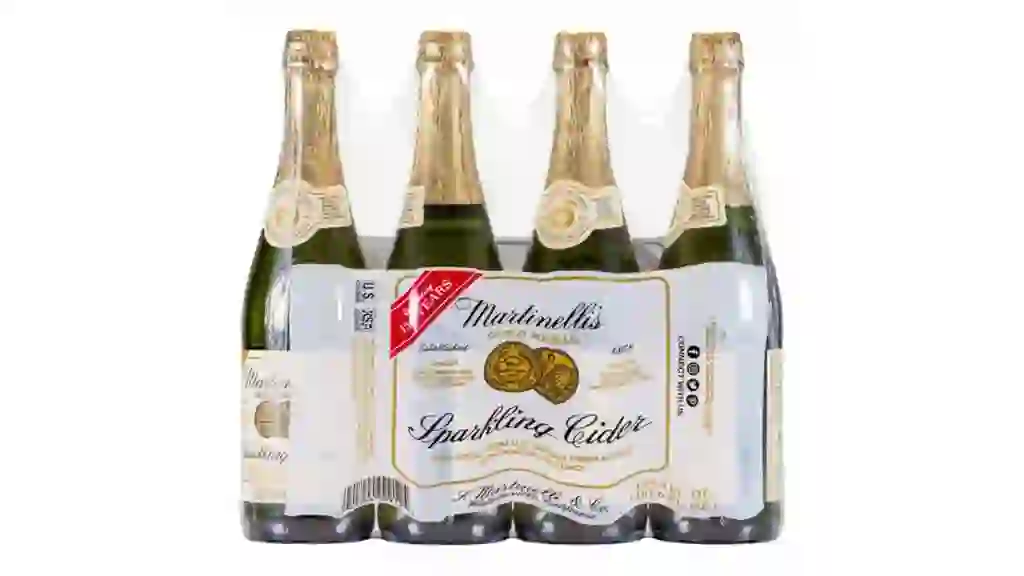 Martinelli's Sparkling Cider, Apple, 25.4 fl oz, 4 count