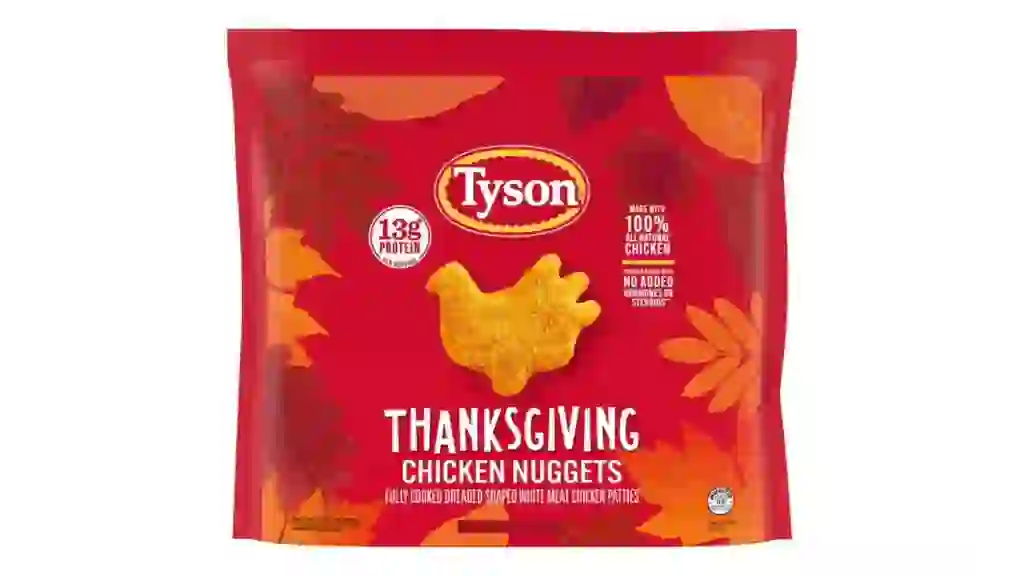 Tyson Thanksgiving Turkey-Shaped Fully-Cooked Chicken Nuggets