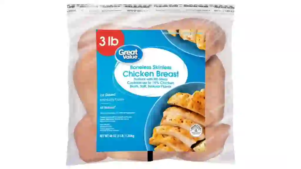 Great Value All Natural Boneless Skinless Chicken Breasts