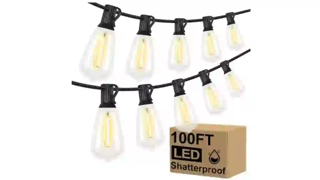 LED String Lights With Vintage Bulbs