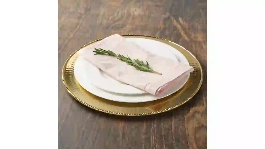 Mikasa Holiday Stainless Steel Charger Plates, Set of 4