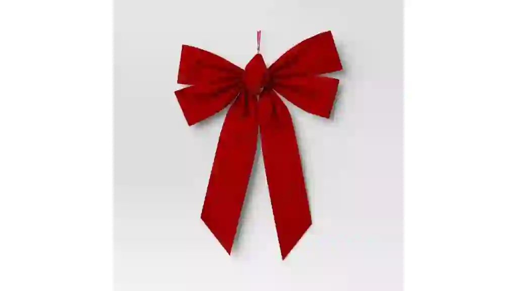 Velvet Christmas Decorative Bow Red - Wondershop™