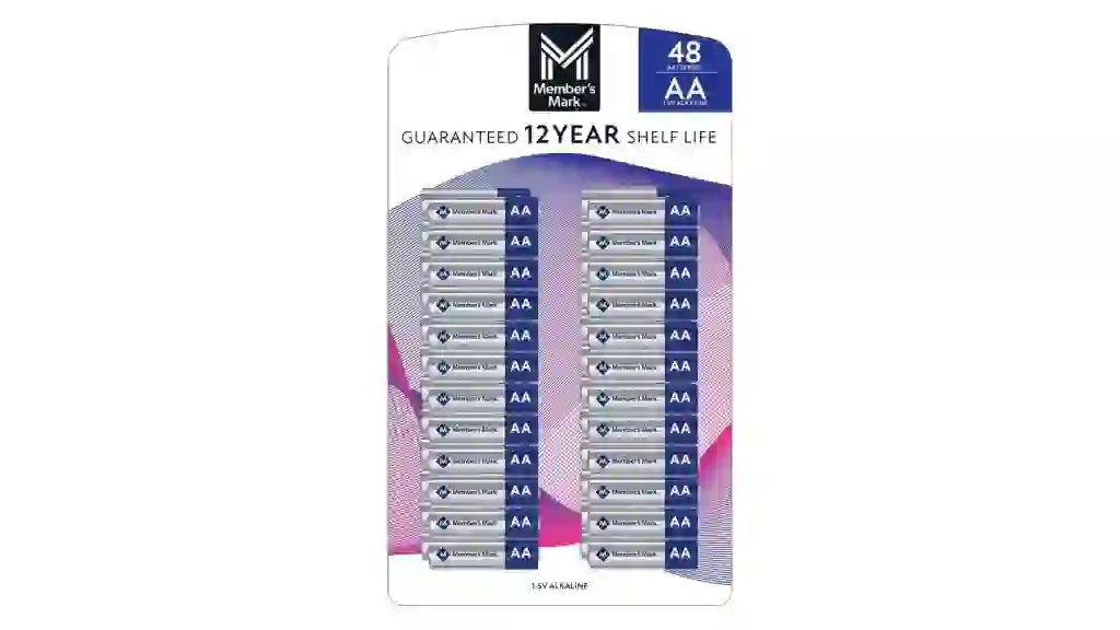 Member's Mark AA Alkaline Batteries, 48 pk.