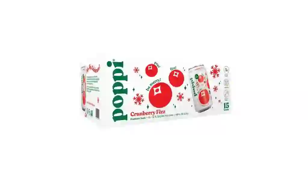 Poppi Soda, Cranberry Fizz, 12 fl oz, 15-count