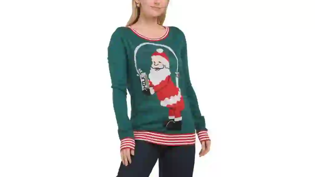 TIPSY ELVES Santa Break The Internet Sweater