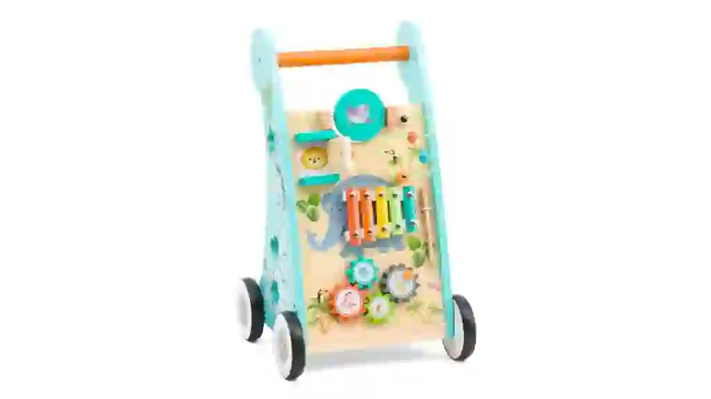 TEAMSON Play Lab Safari Wooden Baby Walker