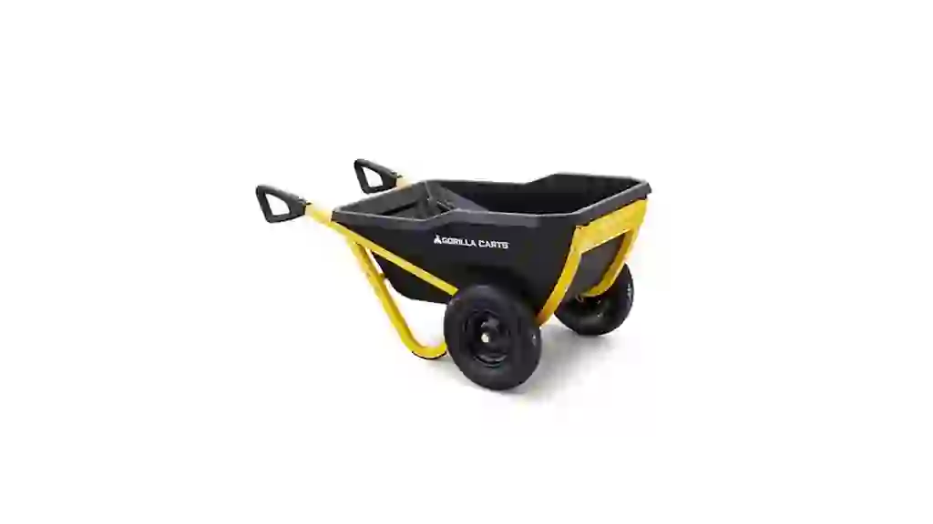 Gorilla Carts 10 cu. ft. 600 lb. Capacity Evolution Poly Yard Cart