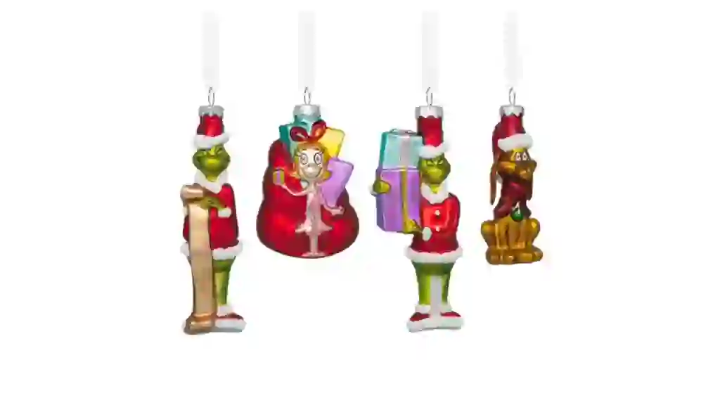 Hallmark-Licensed 'How the Grinch Stole Christmas' Glass Ornaments
