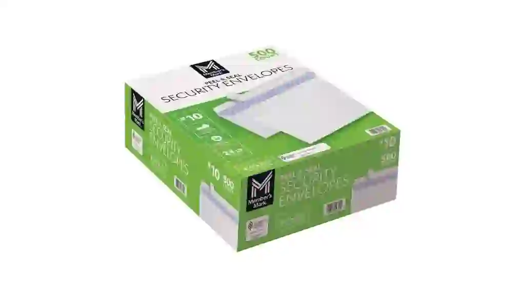 Member's Mark Envelope #10, Peel and Seal 500 ct. Sams Club