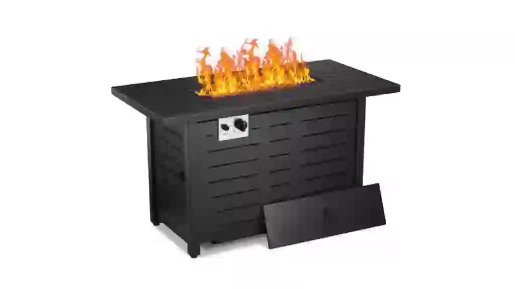 Multi-Purpose Rectangular Propane Gas Fire Pit Table