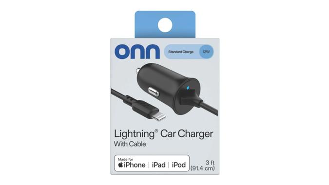 onn 12W car charger