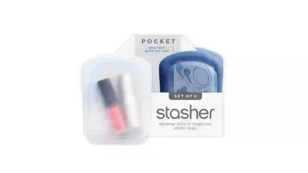 Stasher Reusable Silicone Travel Bag Set