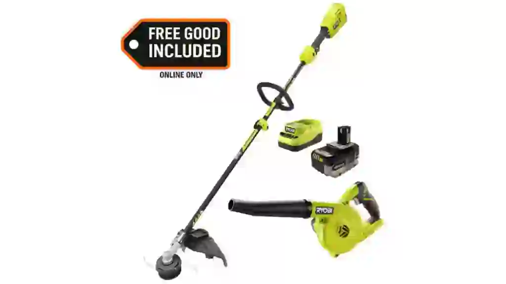 Ryobi ONE+ HP 18V Trimmer and ONE+ 18V Compact Blower