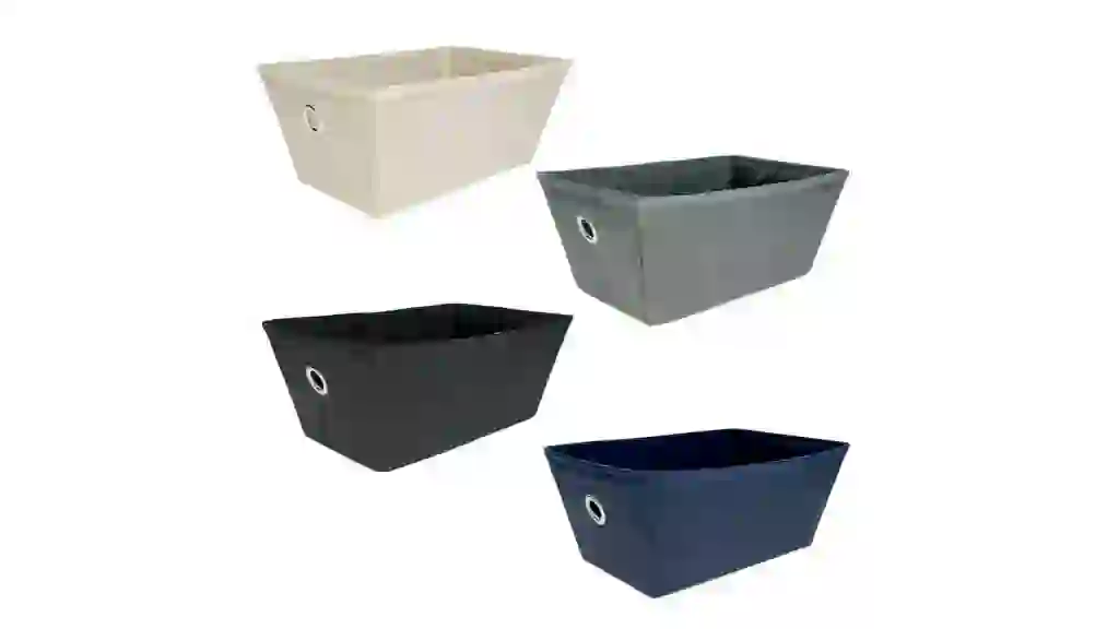 Essentials Assorted Fabric Storage Baskets With Grommet, 1-ct.