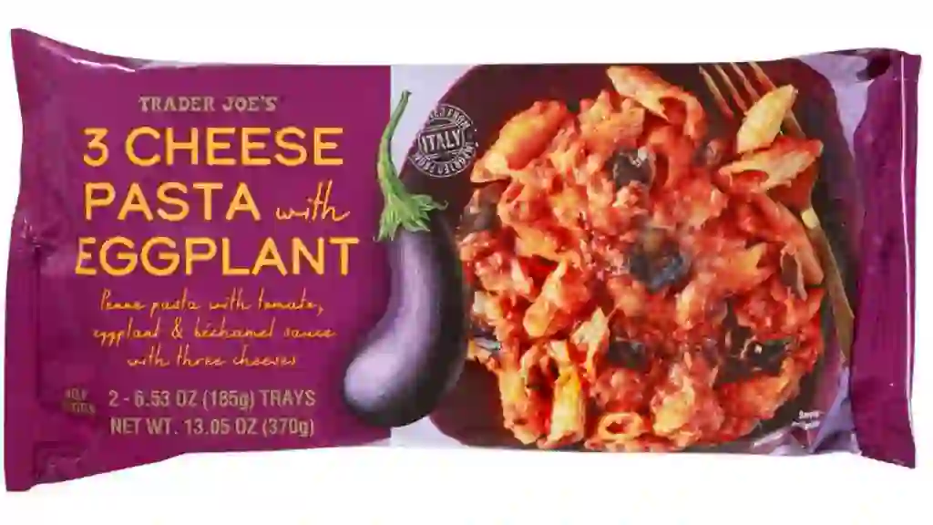 3 Cheese Pasta with Eggplant Trader Joes