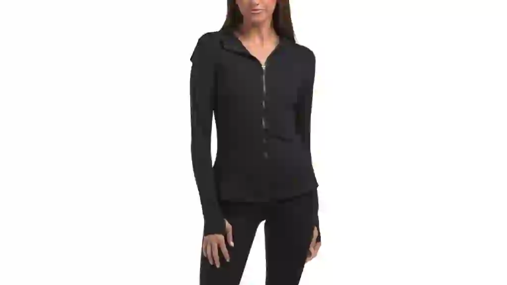 SPYDER Hooded Yoga Jacket Jacket With Breathable Vented Back