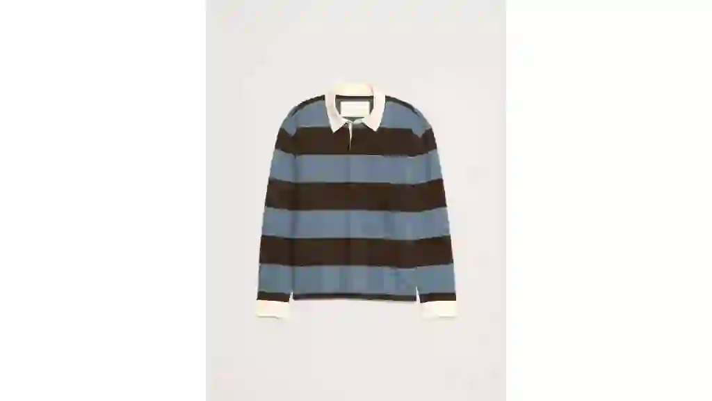 Striped Brushed Rugby Shirt