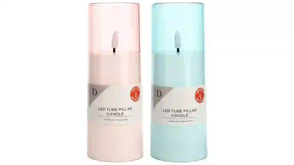 Home Decor LED Tube Pillar Candle, Assorted Colors, 1-ct.